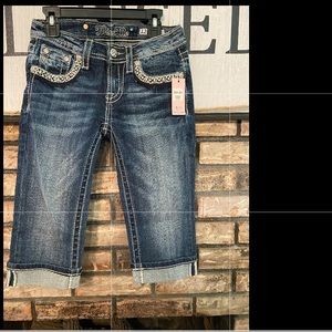 Girls size 12 Miss Me jean Capri’s